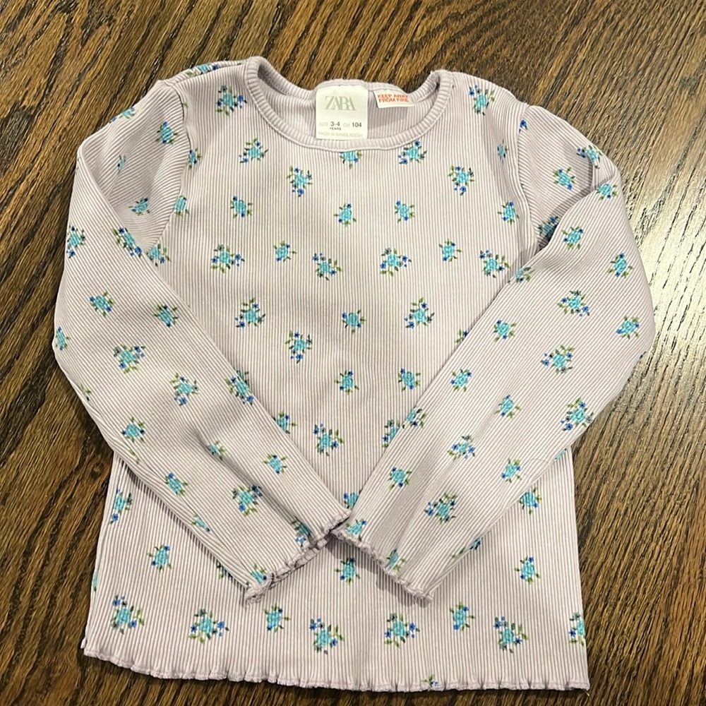 Zara floral long sleeve